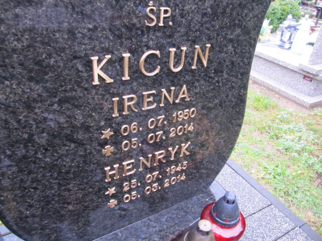 Irena KICUN 1950 Słupsk - Grobonet - Wyszukiwarka osób pochowanych