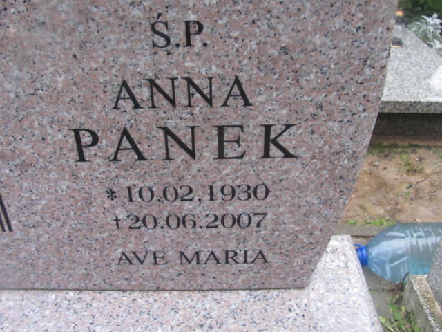 Anna PANEK 1930 Słupsk - Grobonet - Wyszukiwarka osób pochowanych