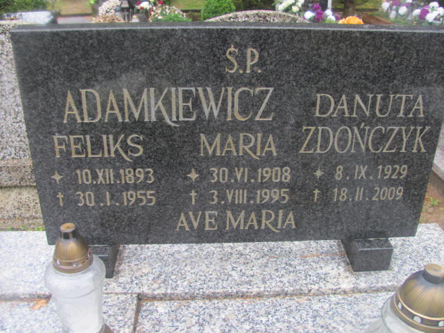 Feliks ADAMKIEWICZ 1893 Słupsk - Grobonet - Wyszukiwarka osób pochowanych