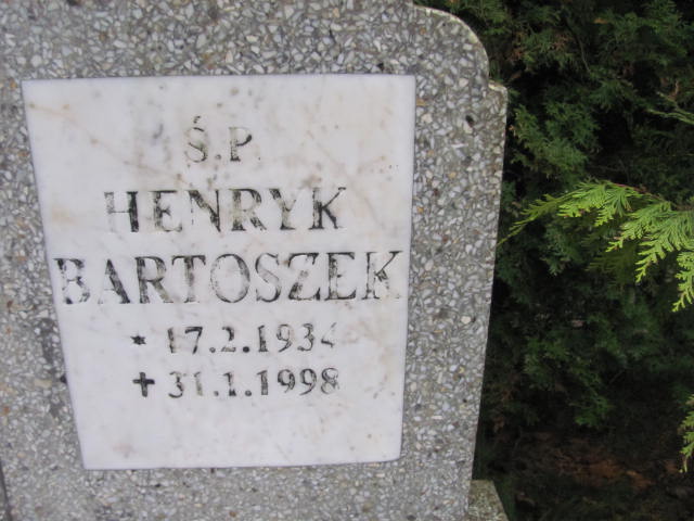 Henryk BARTOSZEK 1934 Słupsk - Grobonet - Wyszukiwarka osób pochowanych