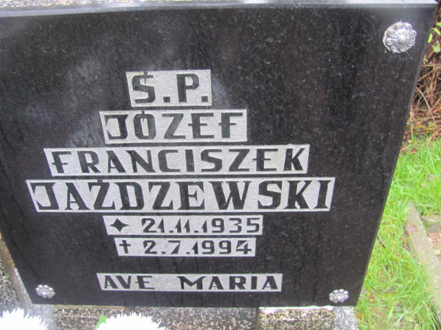 Józef JAŻDŻEWSKI 1935 Słupsk - Grobonet - Wyszukiwarka osób pochowanych