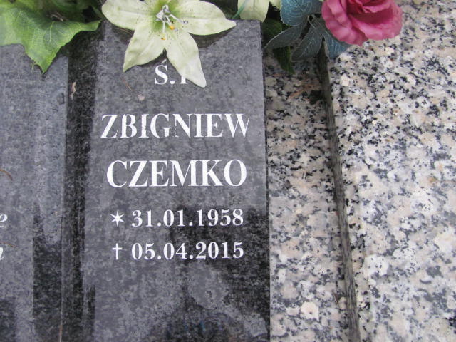 Zbigniew CZEMKO 1958 Słupsk - Grobonet - Wyszukiwarka osób pochowanych
