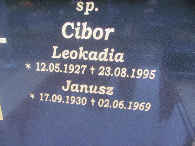 Janusz CIBOR 1930 Słupsk - Grobonet - Wyszukiwarka osób pochowanych