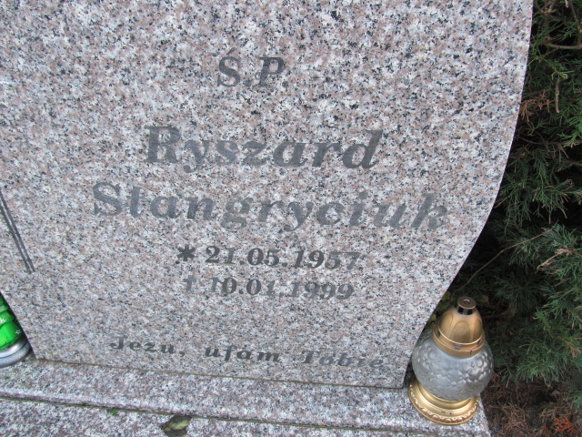 Ryszard STANGRYCIUK 1957 Słupsk - Grobonet - Wyszukiwarka osób pochowanych