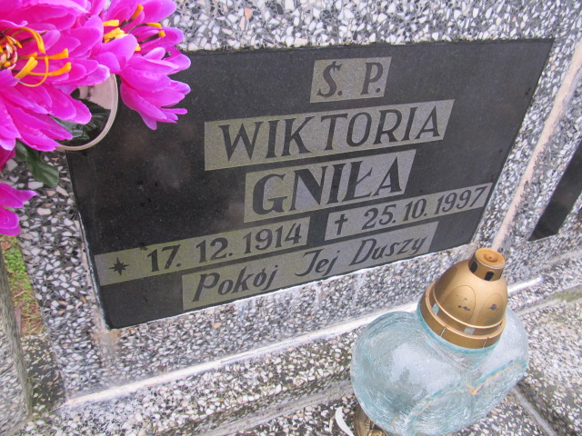 Wiktoria GNIŁA 1914 Słupsk - Grobonet - Wyszukiwarka osób pochowanych