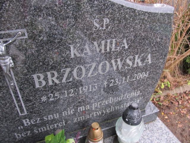 Kamila BRZOZOWSKA 1913 Słupsk - Grobonet - Wyszukiwarka osób pochowanych