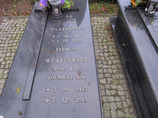 Anna WLAZŁOWICZ 1920 Słupsk - Grobonet - Wyszukiwarka osób pochowanych