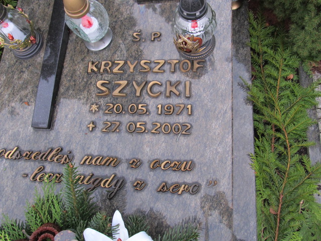 Krzysztof SZYCKI 1971 Słupsk - Grobonet - Wyszukiwarka osób pochowanych