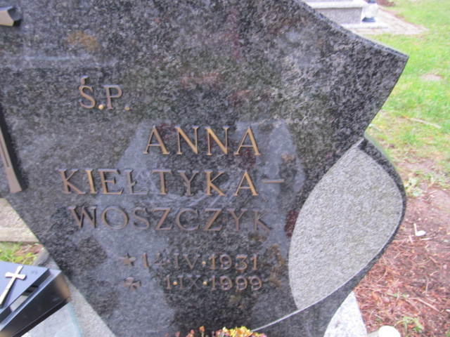 Anna KIEŁTYKA-WOSZCZYK 1931 Słupsk - Grobonet - Wyszukiwarka osób pochowanych