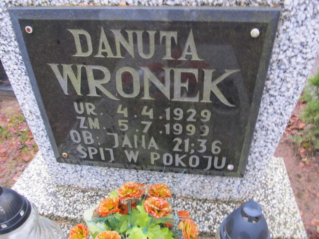 Danuta WRONEK 1929 Słupsk - Grobonet - Wyszukiwarka osób pochowanych