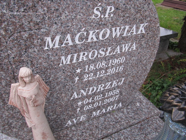 Mirosława MAĆKOWIAK 1960 Słupsk - Grobonet - Wyszukiwarka osób pochowanych