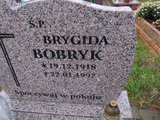 Brygida BOBRYK 1918 Słupsk - Grobonet - Wyszukiwarka osób pochowanych