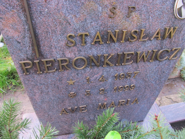 Stanisław PIERONKIEWICZ 1937 Słupsk - Grobonet - Wyszukiwarka osób pochowanych