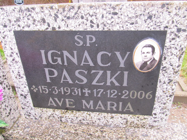 Ignacy PASZKI 1931 Słupsk - Grobonet - Wyszukiwarka osób pochowanych