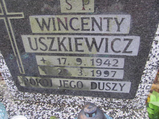 Wincenty USZKIEWICZ 1942 Słupsk - Grobonet - Wyszukiwarka osób pochowanych