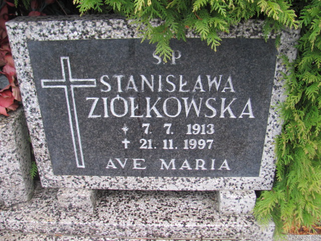 Stanisława ZIÓŁKOWSKA 1913 Słupsk - Grobonet - Wyszukiwarka osób pochowanych