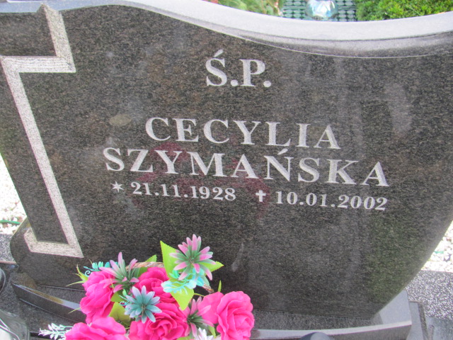 Cecylia SZYMAŃSKA 1928 Słupsk - Grobonet - Wyszukiwarka osób pochowanych