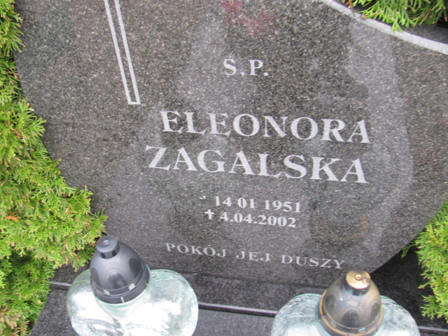 ELEONORA-HALINA ZAGALSKA 1951 Słupsk - Grobonet - Wyszukiwarka osób pochowanych