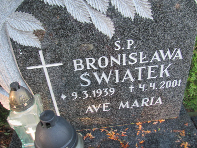 Bronisława ŚWIĄTEK 1939 Słupsk - Grobonet - Wyszukiwarka osób pochowanych