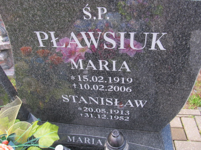 Stanisław PŁAWSIUK 1913 Słupsk - Grobonet - Wyszukiwarka osób pochowanych