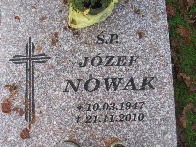 Józef NOWAK 1947 Słupsk - Grobonet - Wyszukiwarka osób pochowanych