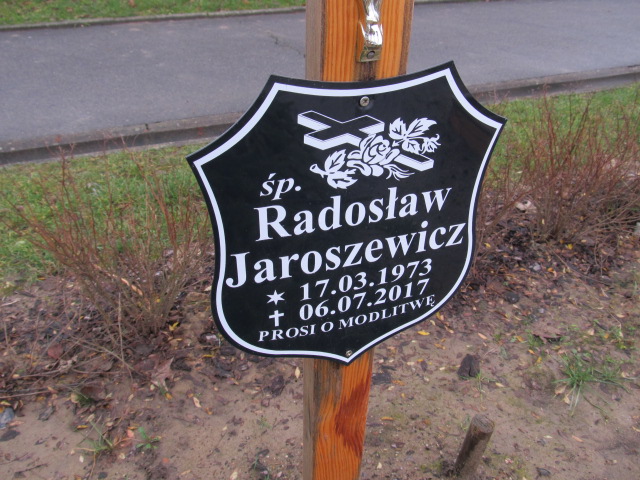 Radosław JAROSZEWICZ 1973 Słupsk - Grobonet - Wyszukiwarka osób pochowanych