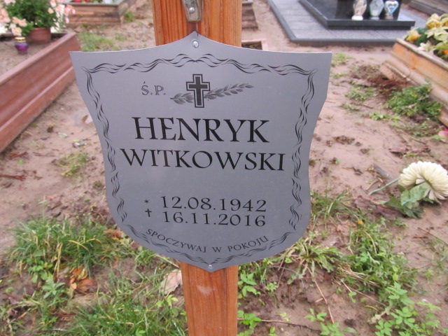 Henryk WITKOWSKI 1942 Słupsk - Grobonet - Wyszukiwarka osób pochowanych