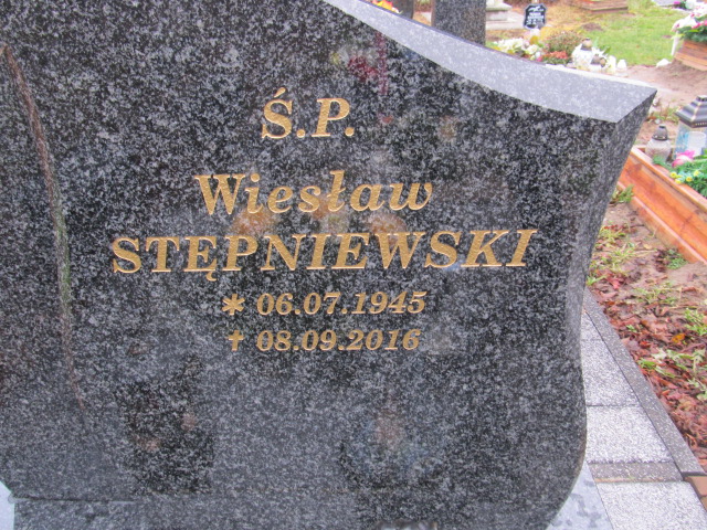 Wiesław STĘPNIEWSKI 1945 Słupsk - Grobonet - Wyszukiwarka osób pochowanych