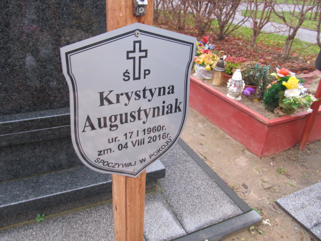Krystyna AUGUSTYNIAK 1960 Słupsk - Grobonet - Wyszukiwarka osób pochowanych