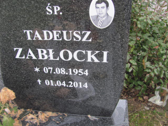 Tadeusz ZABŁOCKI 1954 Słupsk - Grobonet - Wyszukiwarka osób pochowanych