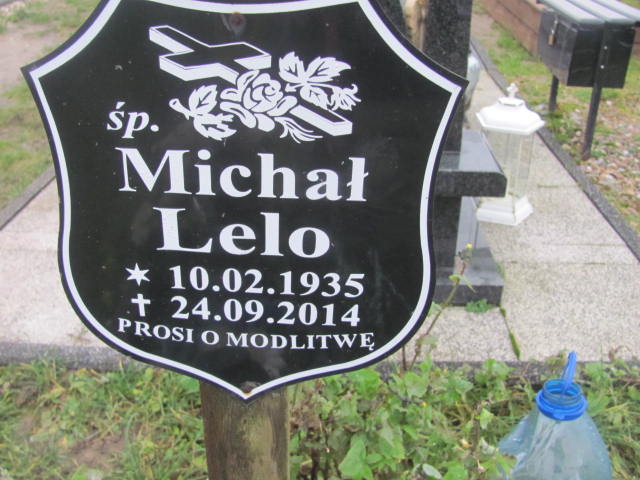 Michał LELO 1935 Słupsk - Grobonet - Wyszukiwarka osób pochowanych