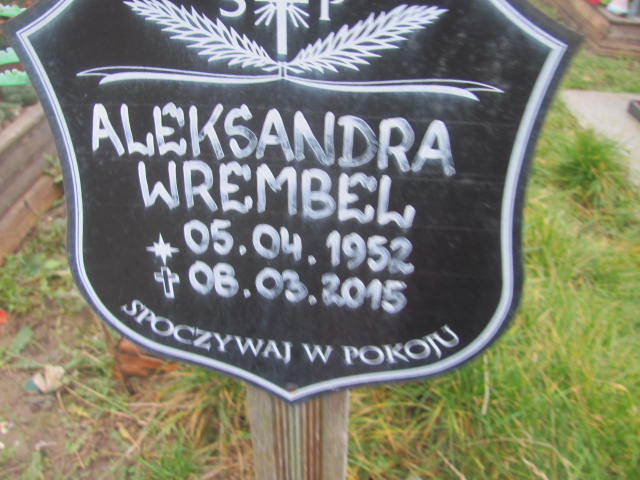 Aleksandra WREMBEL 1952 Słupsk - Grobonet - Wyszukiwarka osób pochowanych