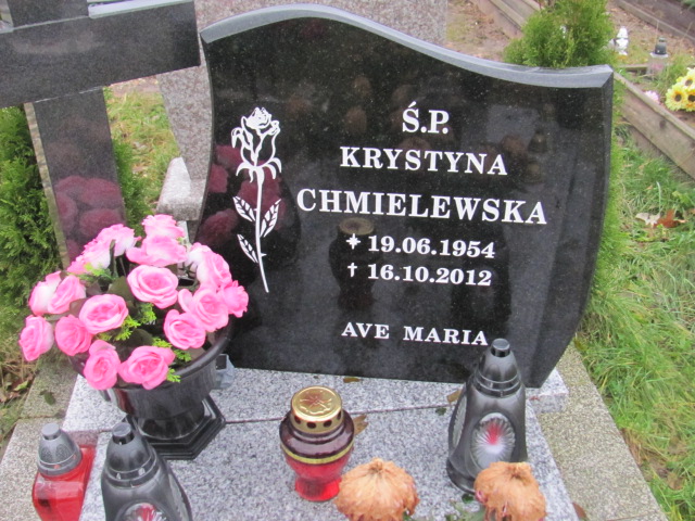 Krystyna CHMIELEWSKA 1954 Słupsk - Grobonet - Wyszukiwarka osób pochowanych