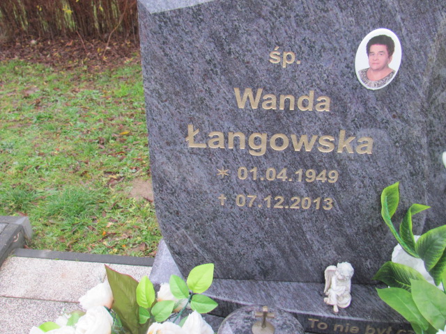 Wanda ŁANGOWSKA 1949 Słupsk - Grobonet - Wyszukiwarka osób pochowanych