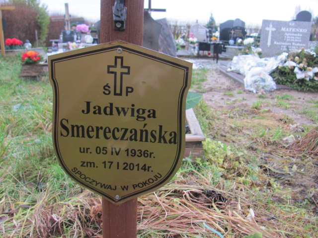 Jadwiga SMERECZAŃSKA 1936 Słupsk - Grobonet - Wyszukiwarka osób pochowanych