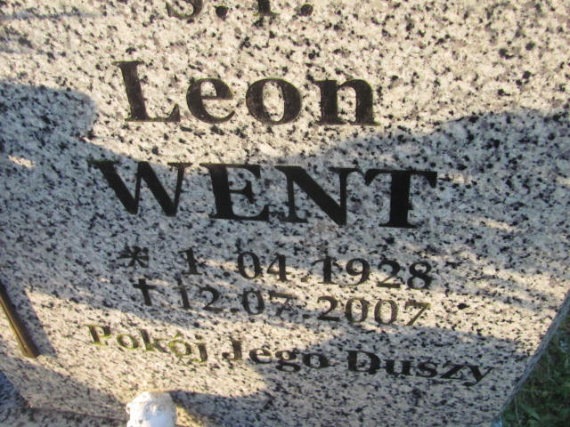 Leon WENT 1928 Słupsk - Grobonet - Wyszukiwarka osób pochowanych
