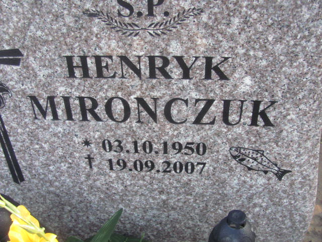 Henryk MIROŃCZUK 1950 Słupsk - Grobonet - Wyszukiwarka osób pochowanych