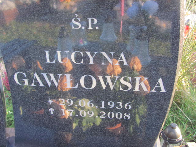 Lucyna GAWŁOWSKA 1936 Słupsk - Grobonet - Wyszukiwarka osób pochowanych