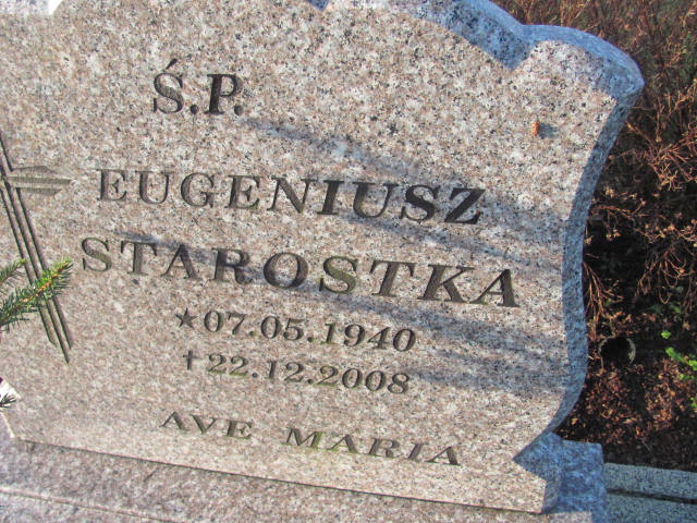 Eugeniusz STAROSTKA 1940 Słupsk - Grobonet - Wyszukiwarka osób pochowanych