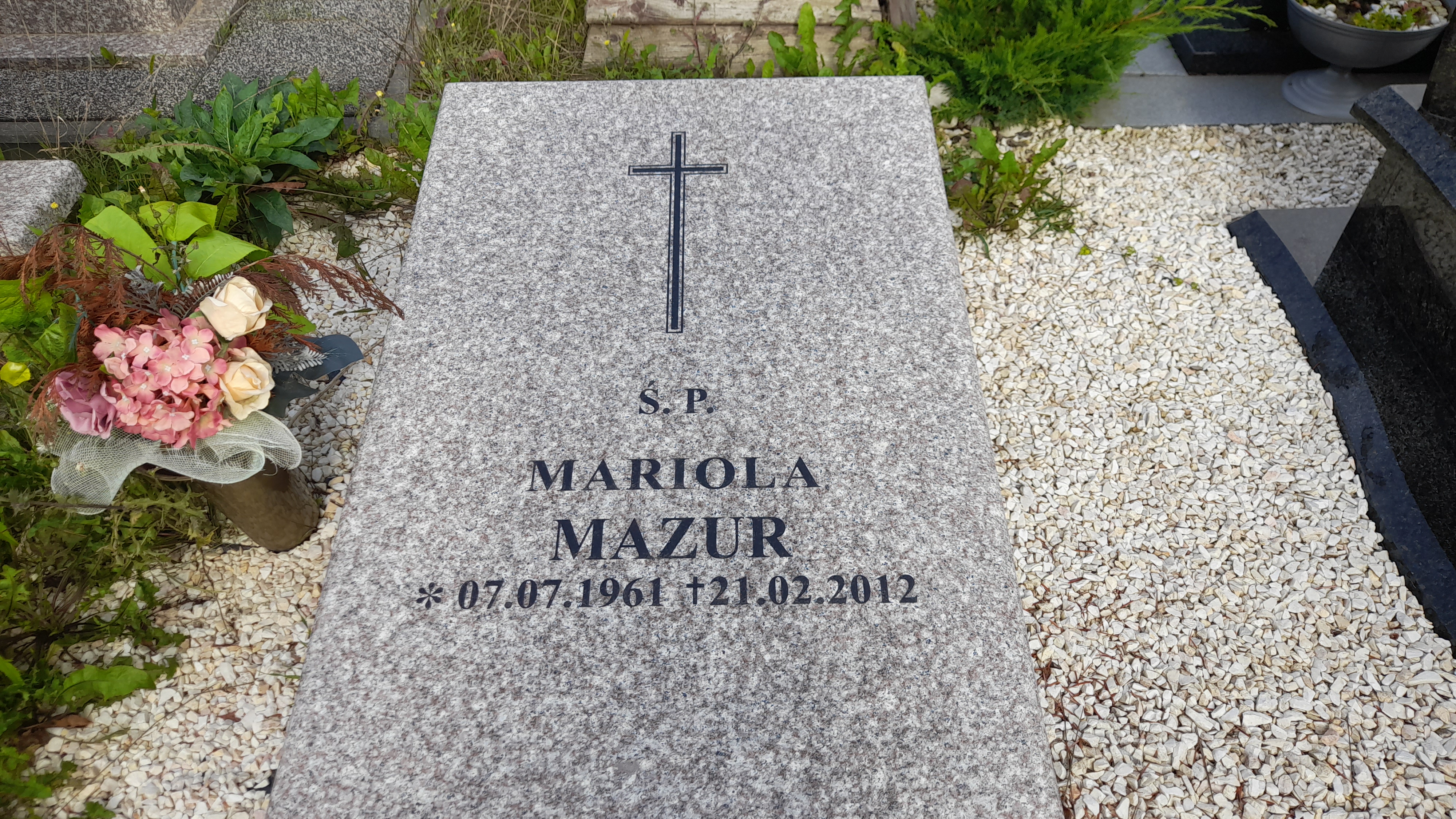 Mariola MAZUR 1961 Słupsk - Grobonet - Wyszukiwarka osób pochowanych