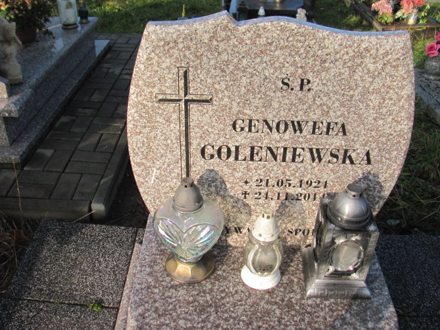 Genowefa GOLENIEWSKA 1924 Słupsk - Grobonet - Wyszukiwarka osób pochowanych