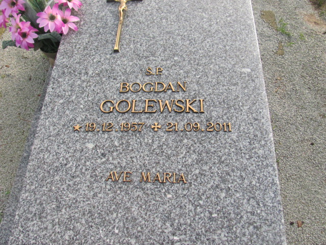 Bogdan GOLEWSKI 1957 Słupsk - Grobonet - Wyszukiwarka osób pochowanych