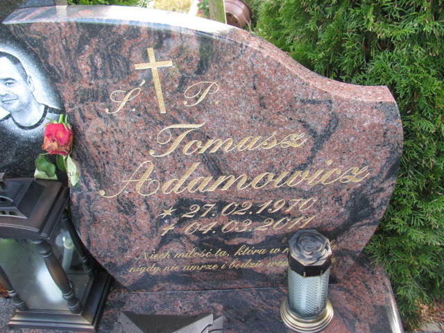 Tomasz ADAMOWICZ 1970 Słupsk - Grobonet - Wyszukiwarka osób pochowanych