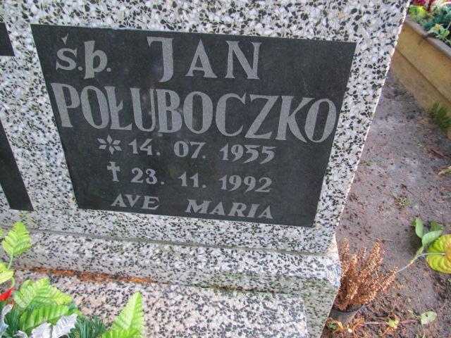 Jan POŁUBOCZKO 1935 Słupsk - Grobonet - Wyszukiwarka osób pochowanych