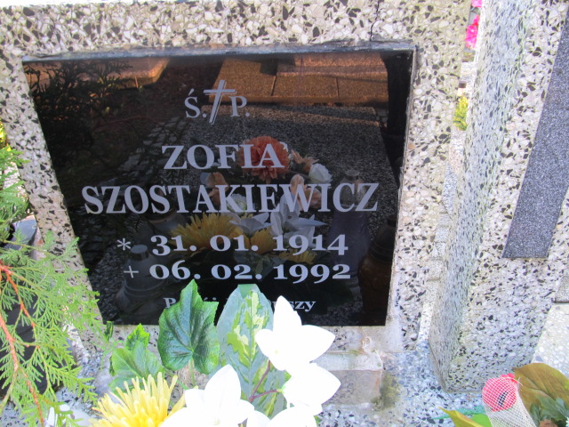 Zofia SZOSTAKIEWICZ 1914 Słupsk - Grobonet - Wyszukiwarka osób pochowanych