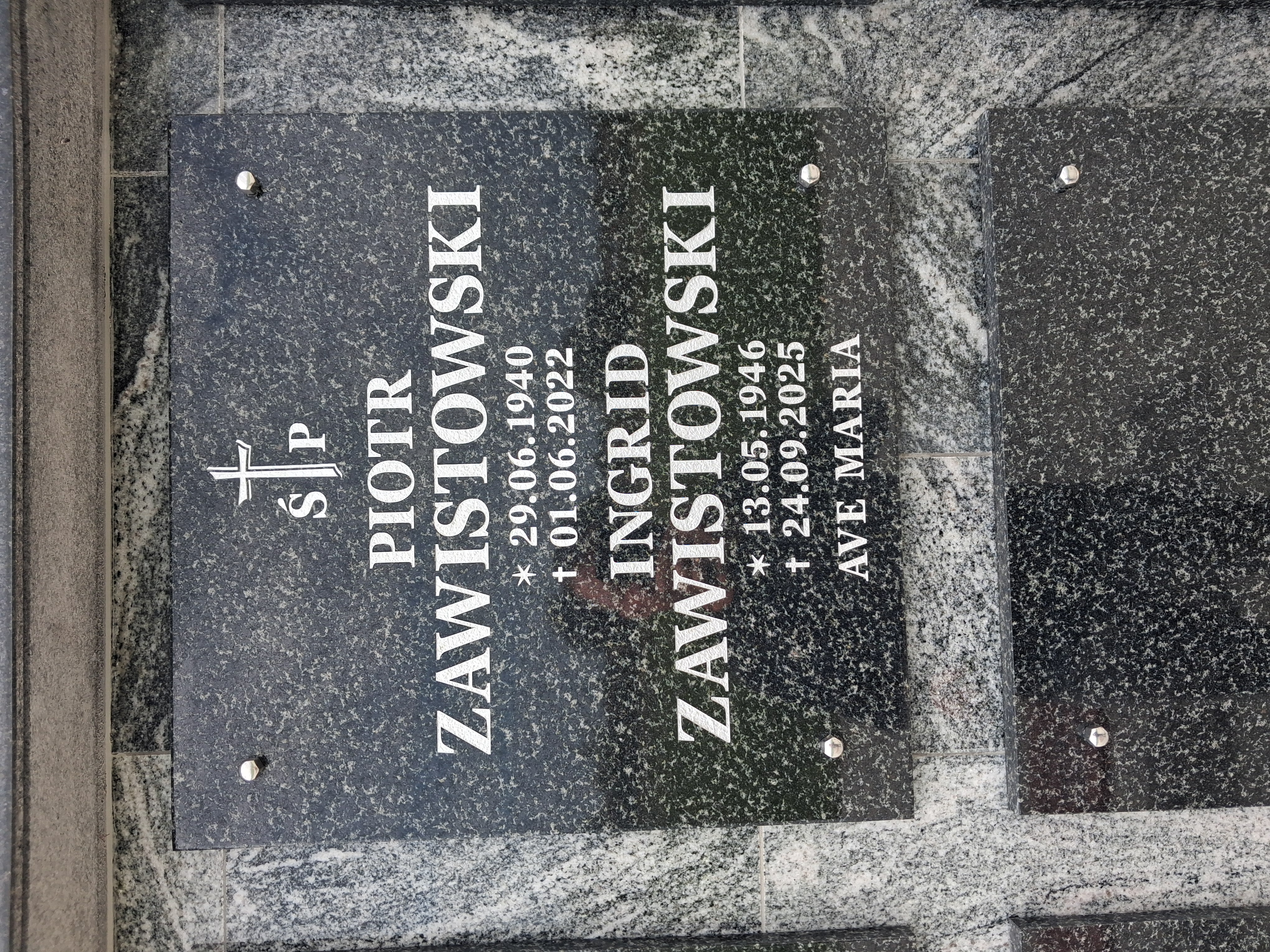 Ingrid ZAWISTOWSKI 1946 Słupsk - Grobonet - Wyszukiwarka osób pochowanych